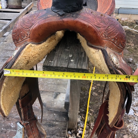 Scott Thomas Team Roping Saddle - Picture 7 of 16